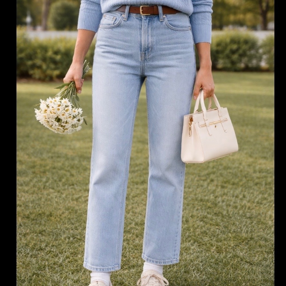Madewell The Perfect Vintage Jean Light Wash High Rise Tapered Denim 27